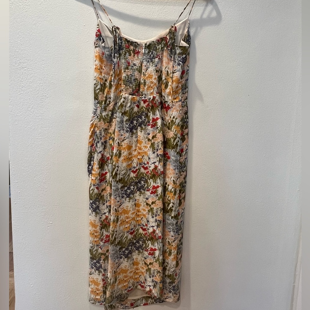 Reformation Kourtney Tie Strap Dress - Countryside - Size 6 - Picture 5 of 5